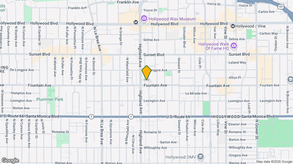 1315 N McCadden Pl Map and Location Details