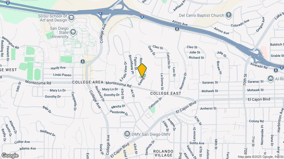 5126 Ewing St Map and Location Details