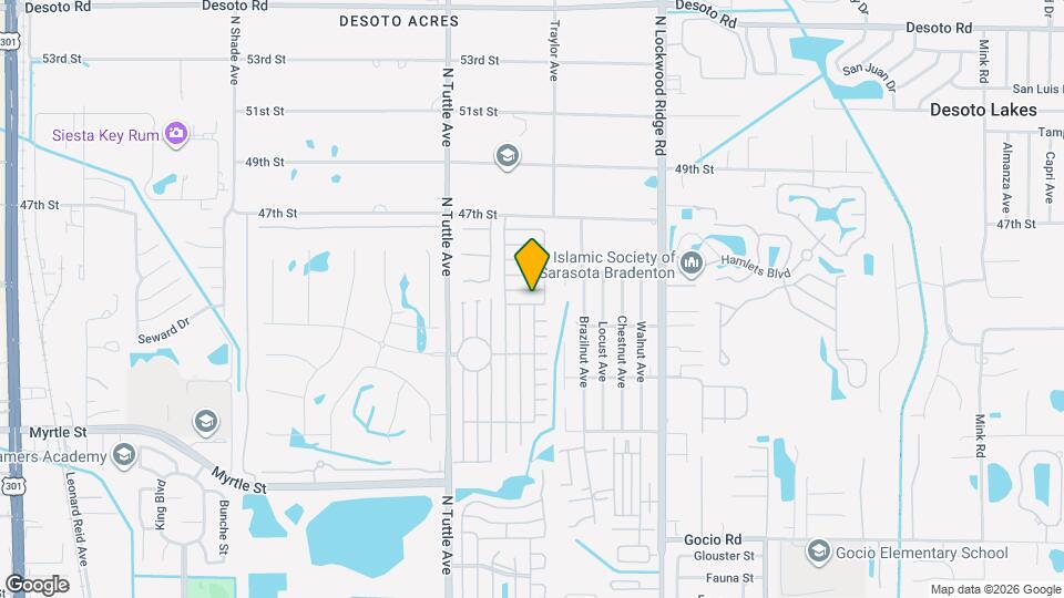 4221 Pittenger Dr, Unit Sarasota Mapa y Detalles de la Ubicación