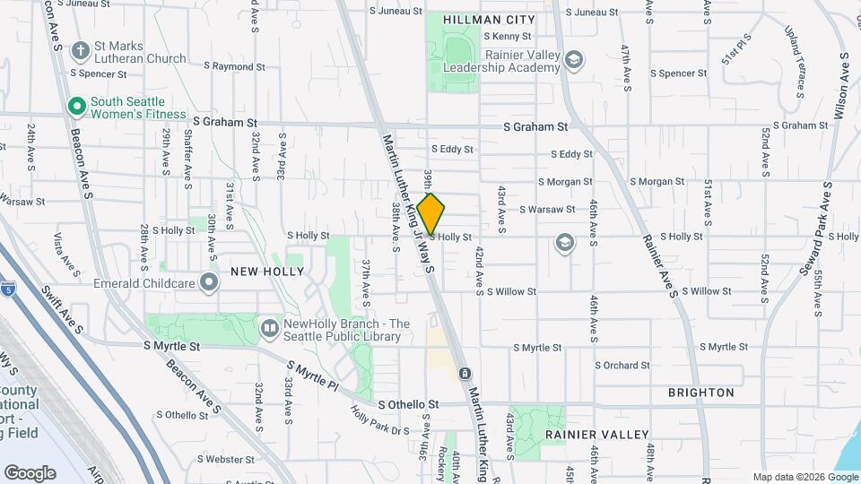 3835 S Holly St Map and Location Details