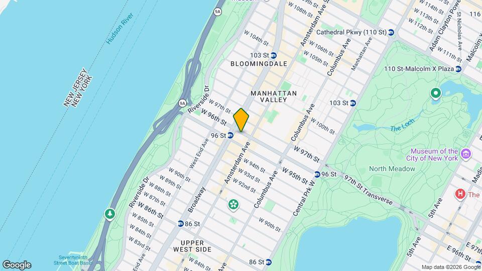 206 W 96TH St Map and Location Details