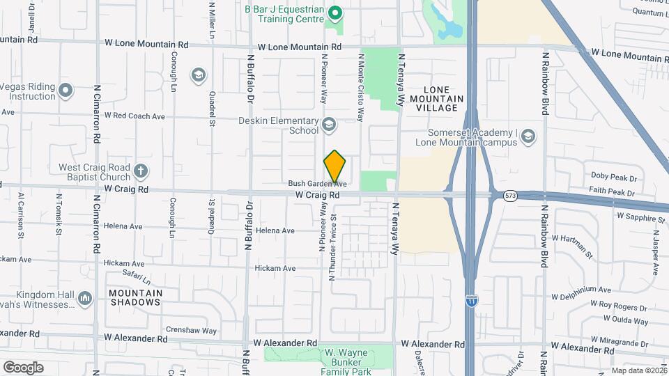 7321 Bush Garden Ave Map and Location Details