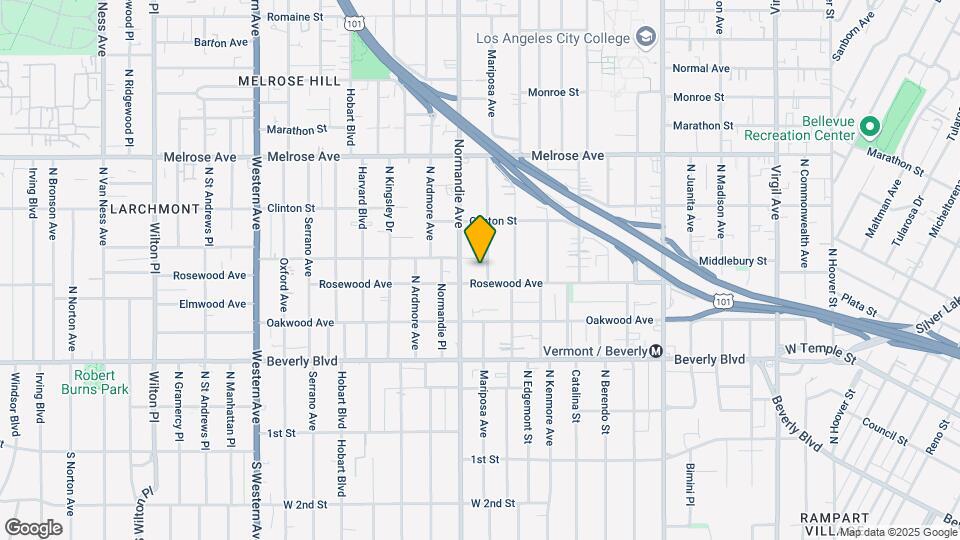 511 N Mariposa Ave Mapa y Detalles de la Ubicación