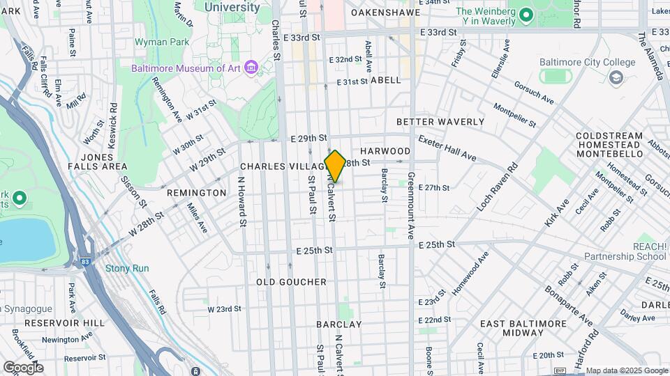 2701 N Calvert St Map and Location Details