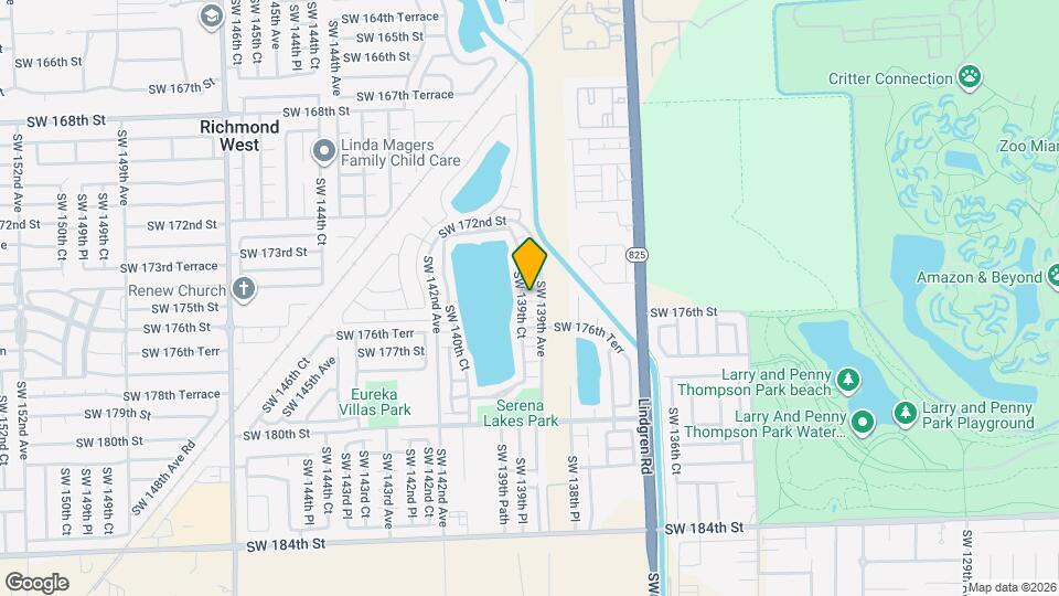 13925 SW 175th Terrace Map and Location Details