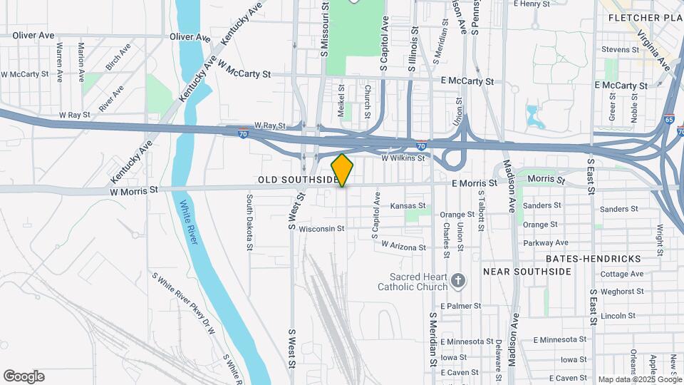 1210 S Senate Ave Map and Location Details