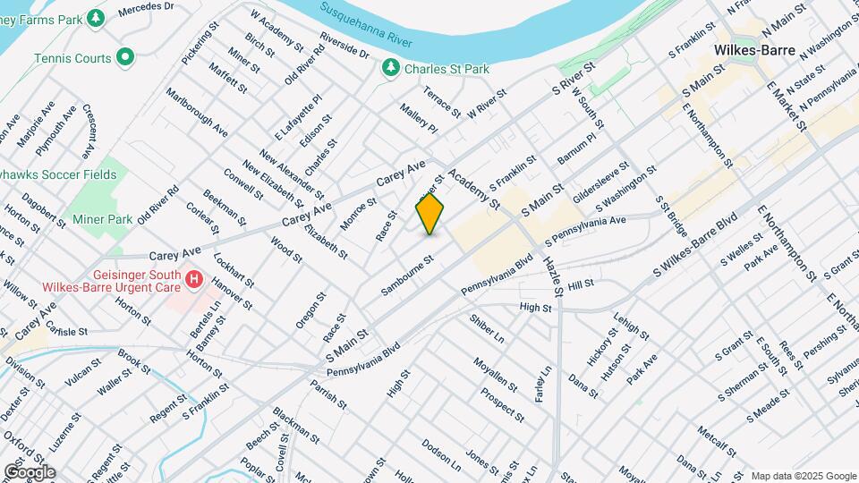 482-484 S Franklin St Mapa y Detalles de la Ubicación