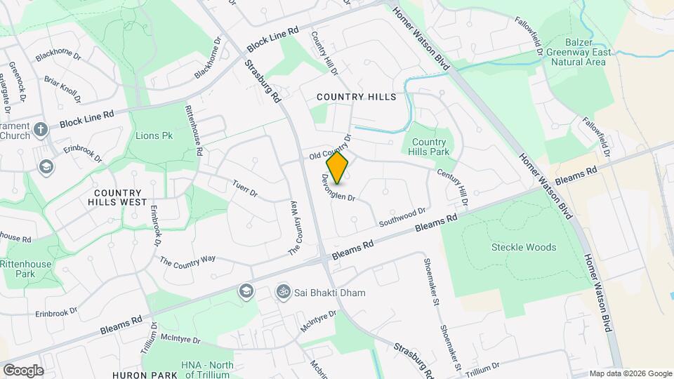 86 Devonglen Dr Map and Location Details