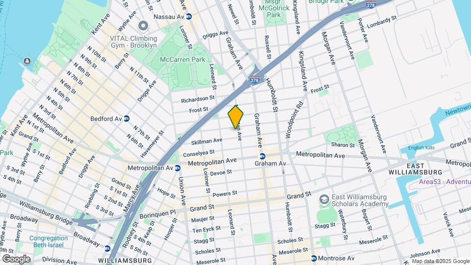 351 Manhattan Ave Map and Location Details