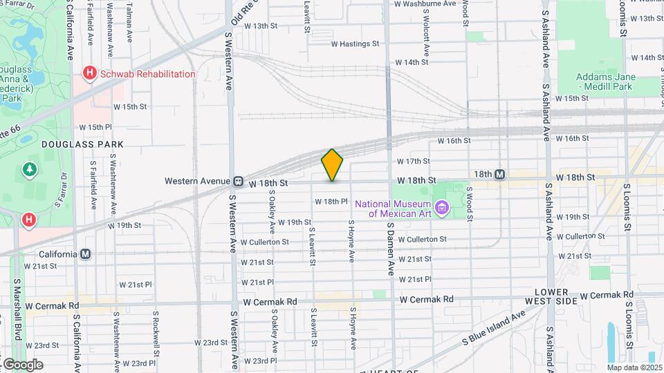 2127 W 18th St Map and Location Details