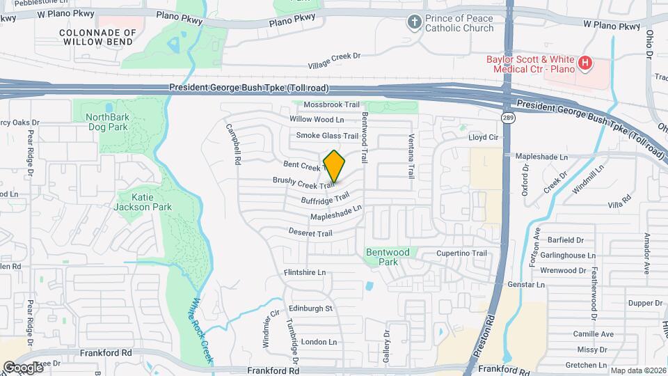 5906 Brushy Creek Trail Map and Location Details