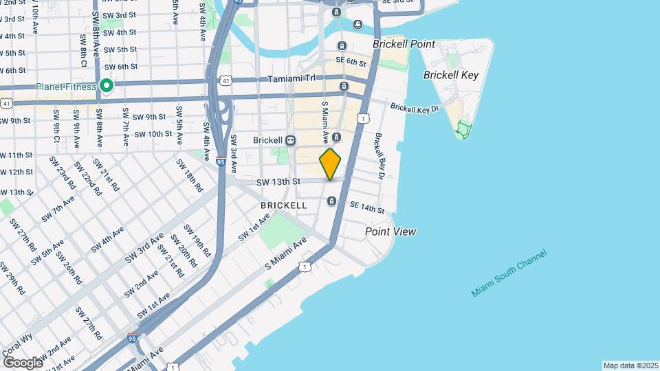 1300 Brickell Ave, Unit 2702 Mapa y Detalles de la Ubicación