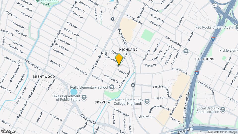 6503 Guadalupe St Map and Location Details