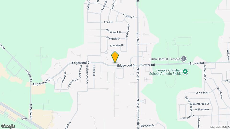 1498 Edgewood Dr Map and Location Details