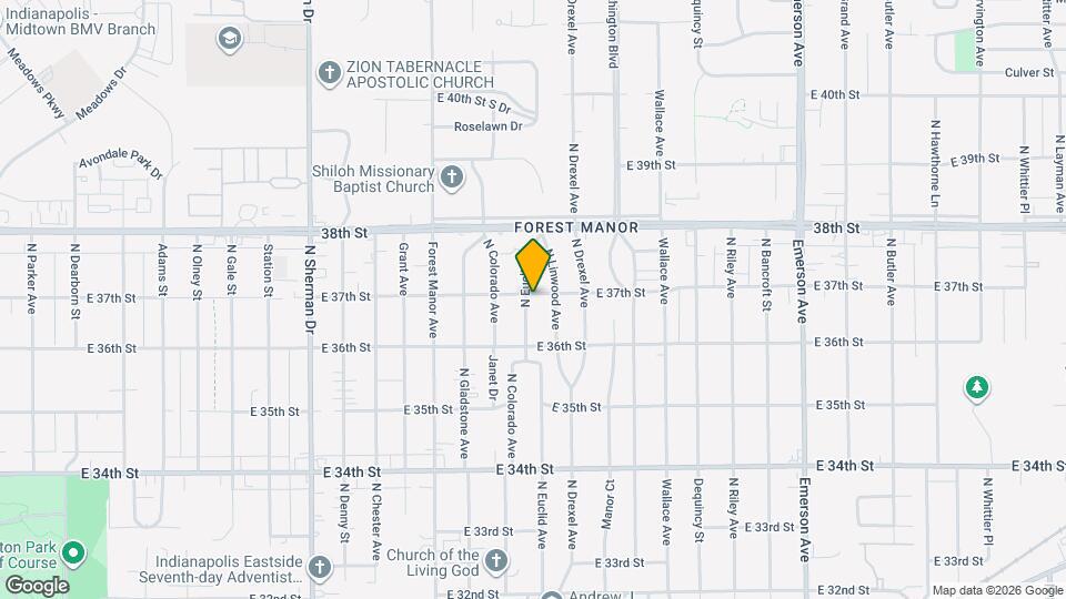 3659 N Euclid Ave Map and Location Details