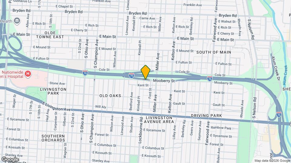 1339-1341 Mooberry St Mapa y Detalles de la Ubicación