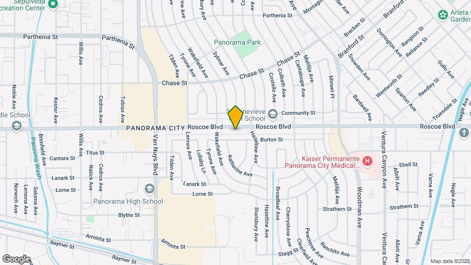 14148 Roscoe Blvd Map and Location Details