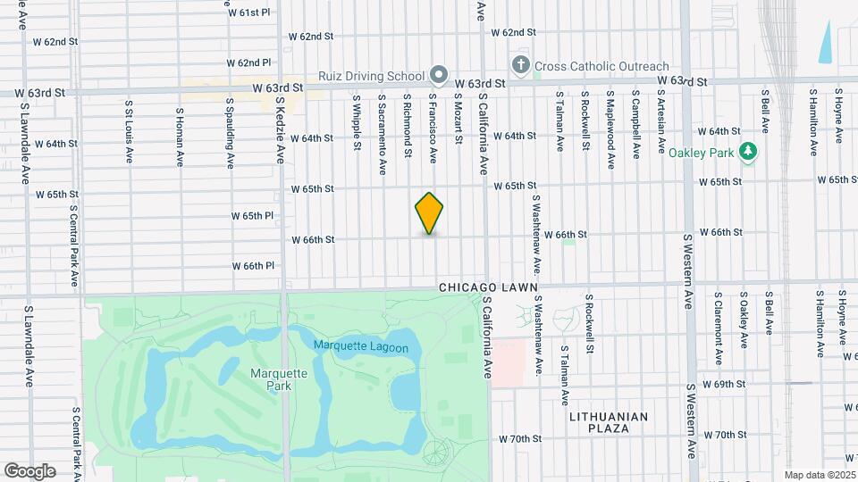 6602 S Francisco Ave Mapa y Detalles de la Ubicación