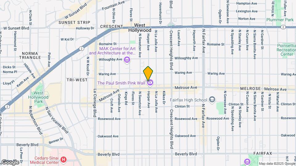 721 N Harper Ave Map and Location Details