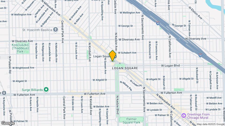 2614 N Kedzie Ave, Unit 3 Map and Location Details