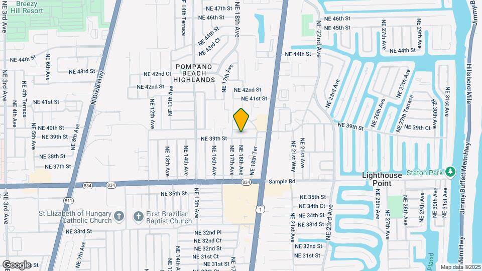 1741 NE 39th St Map and Location Details