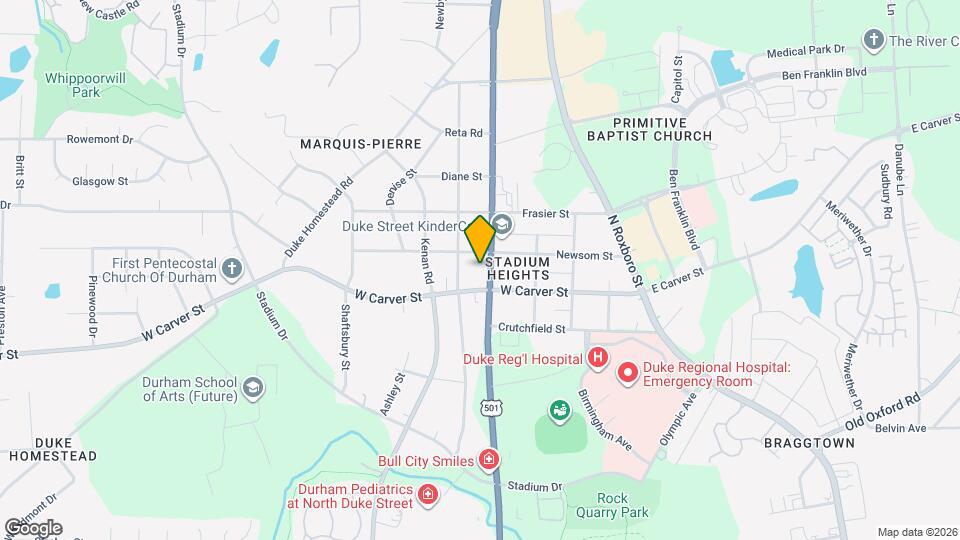 3009 N Duke St Map and Location Details