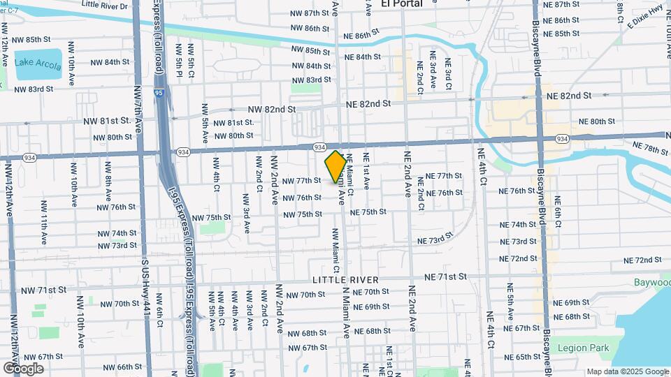 7632 N Miami Ave Map and Location Details