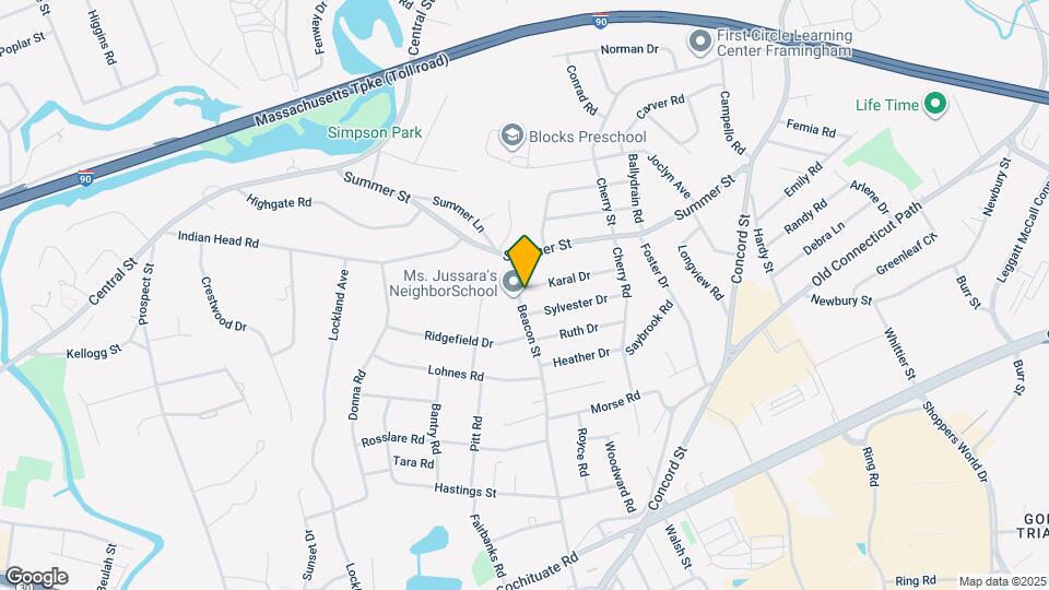 257 Beacon St Map and Location Details