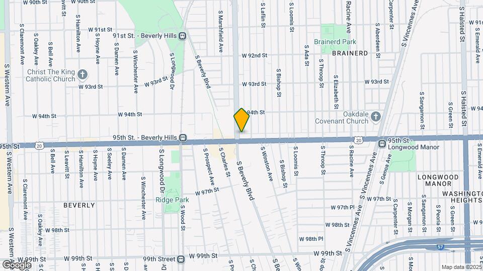 9449.5 S Ashland Ave Map and Location Details