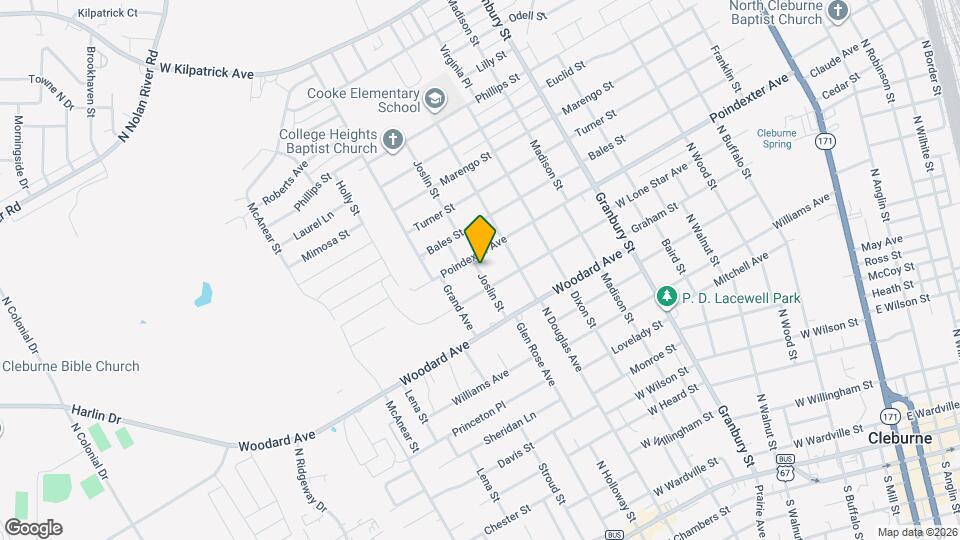 1308 Joslin St Map and Location Details
