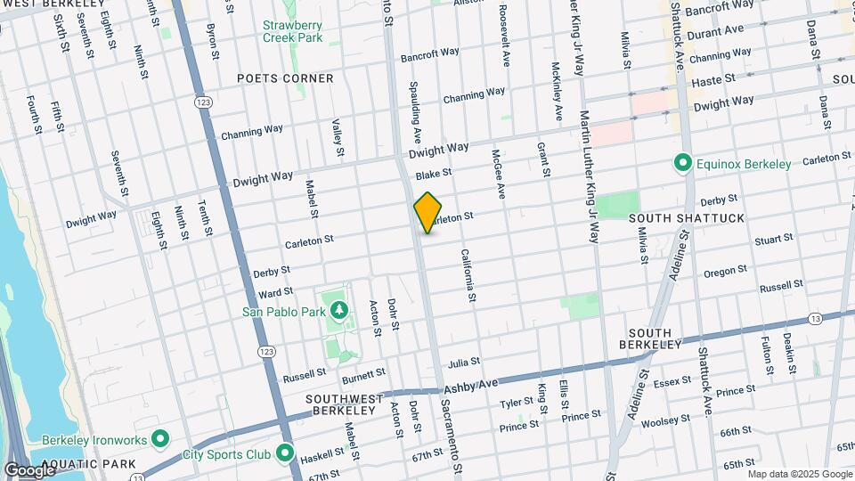 1513 Derby St, Unit 1513B Mapa y Detalles de la Ubicación