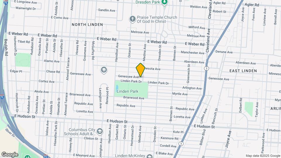 1357 Genessee Ave Map and Location Details