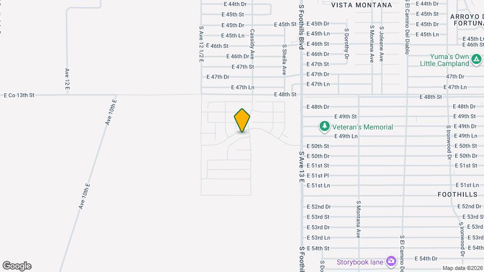 12672 S 50th Dr Map and Location Details