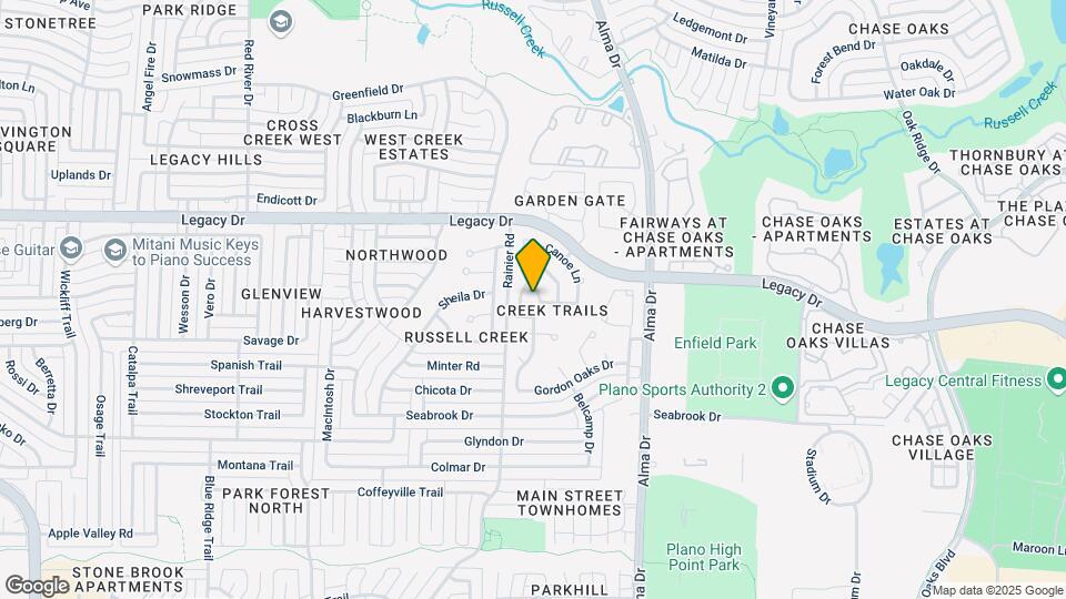 6805 Hickory Creek Map and Location Details