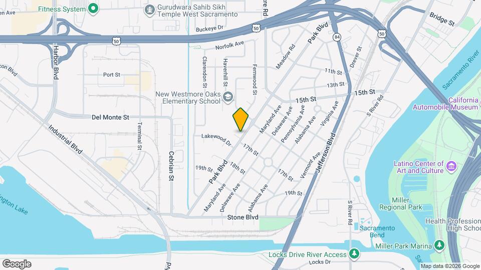 1628 Park Blvd Map and Location Details