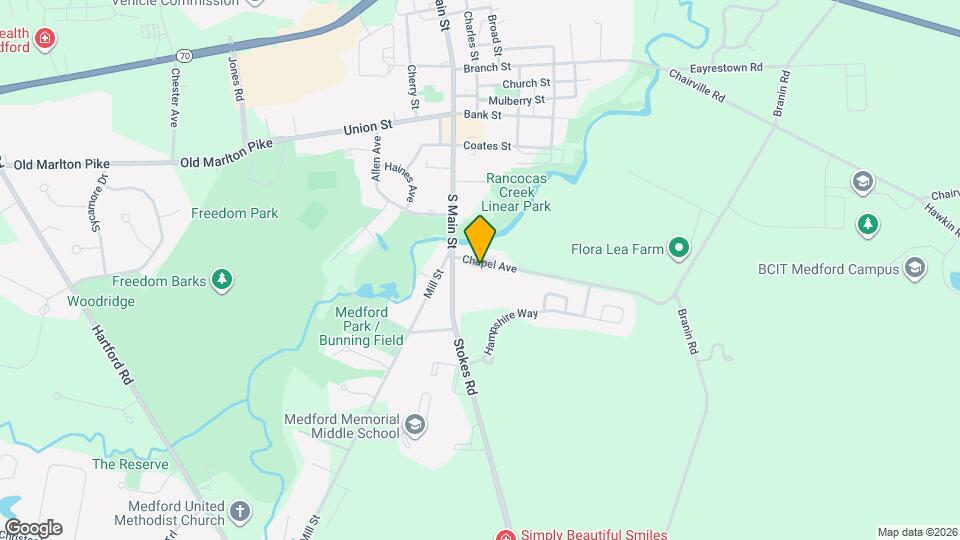 12-14-14 Chapel Ave Map and Location Details