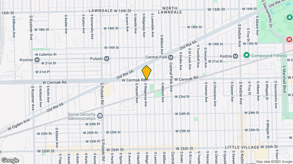 2203 S Ridgeway Ave Map and Location Details