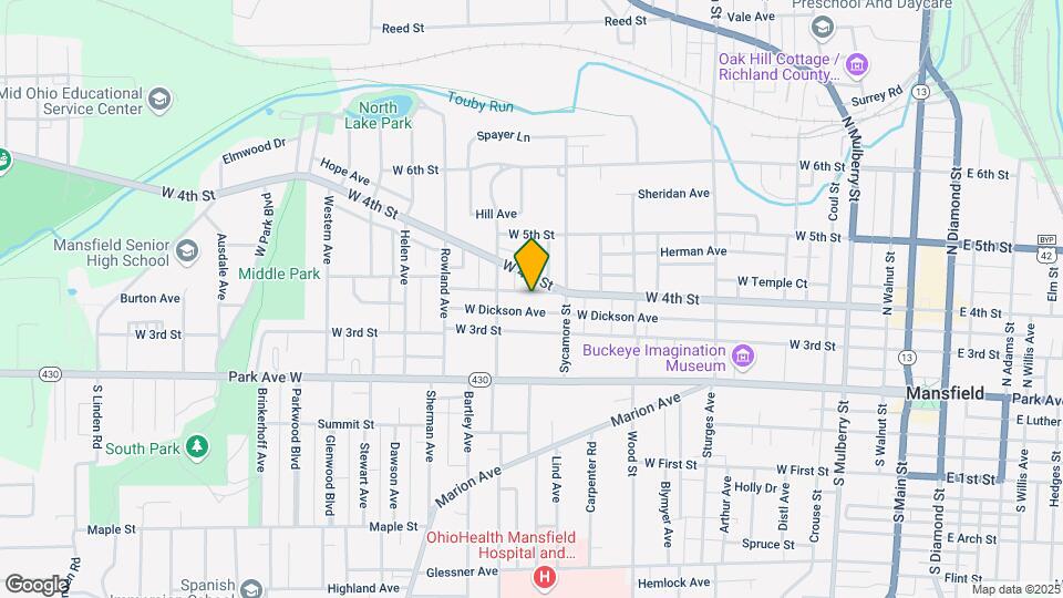 403 Sherman Pl Map and Location Details