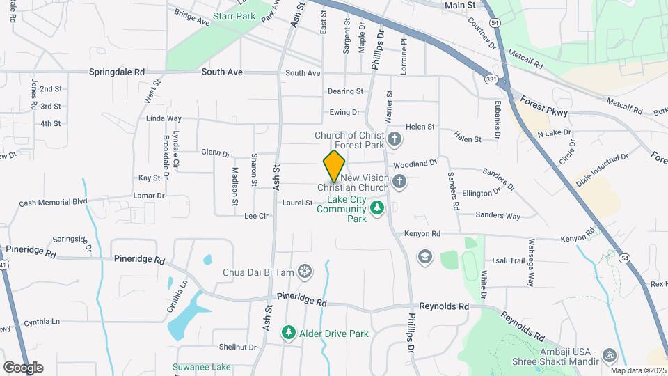 923 Laurel St Map and Location Details