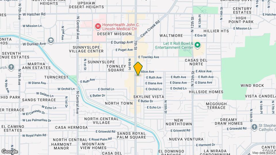 8639 N 7th St Map and Location Details