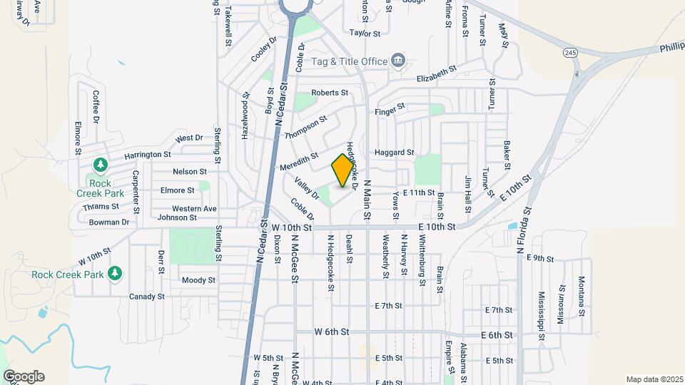 1017 Hedgecoke Dr Map and Location Details