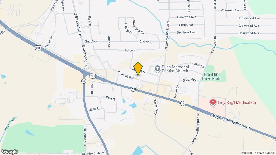 300 Corman Ave Map and Location Details