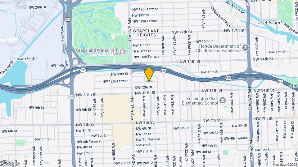 3554 NW 12th Terrace Map and Location Details