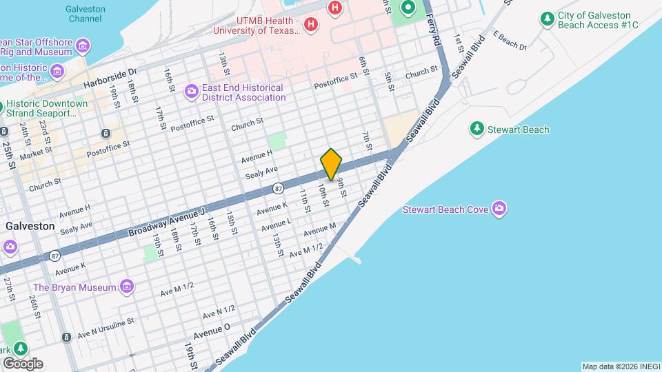 914 Avenue K Map and Location Details