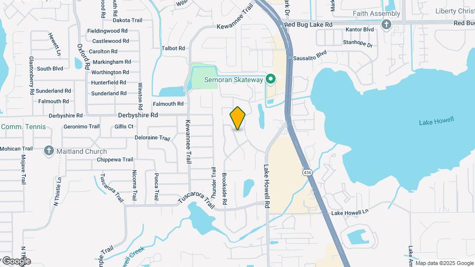 853 Woodside Rd Map and Location Details