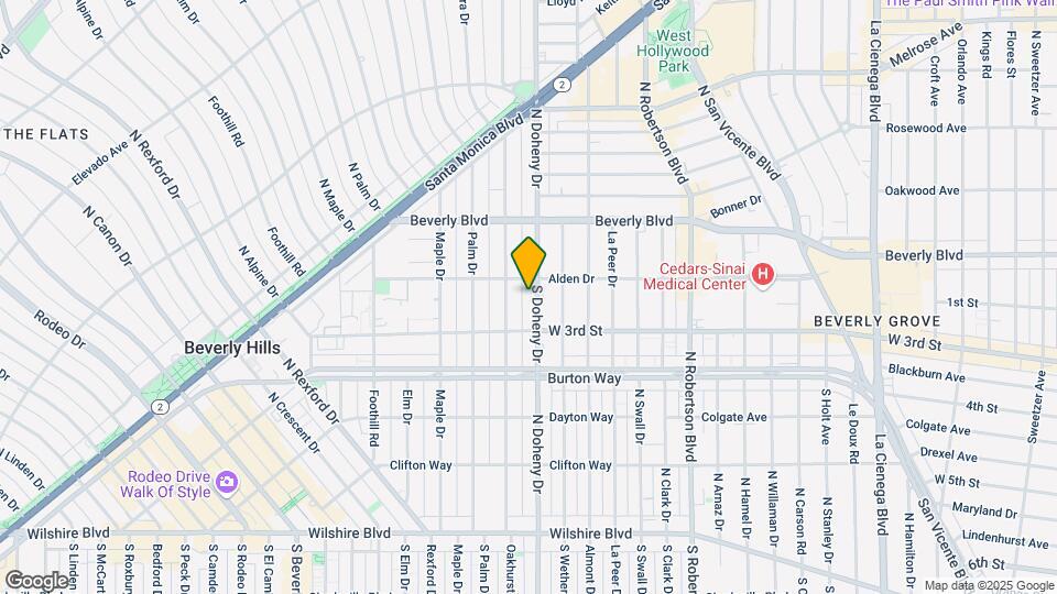 117 S Doheny Dr Map and Location Details