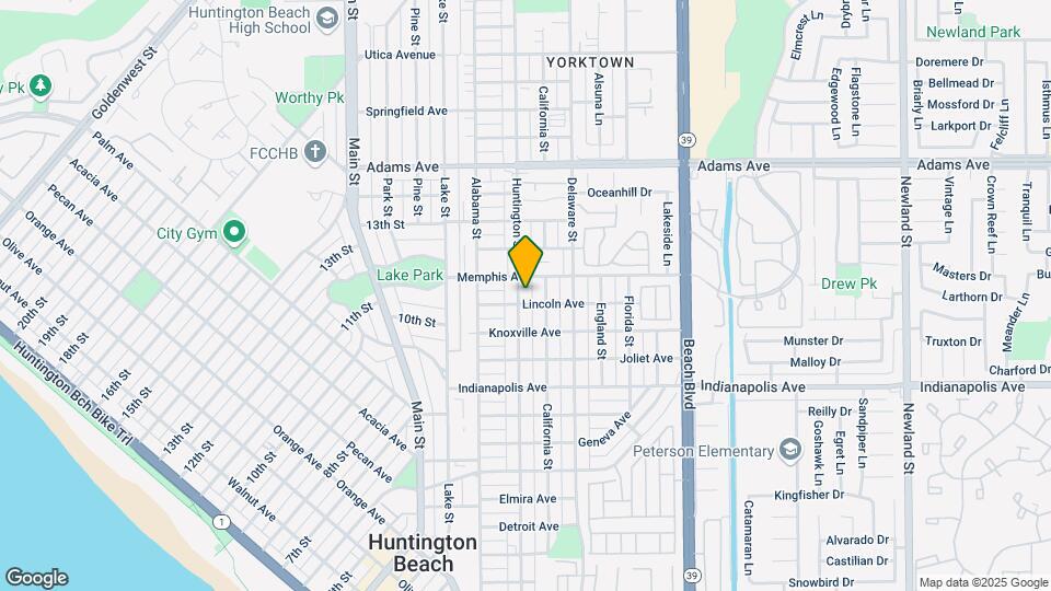 1208 Huntington St Map and Location Details