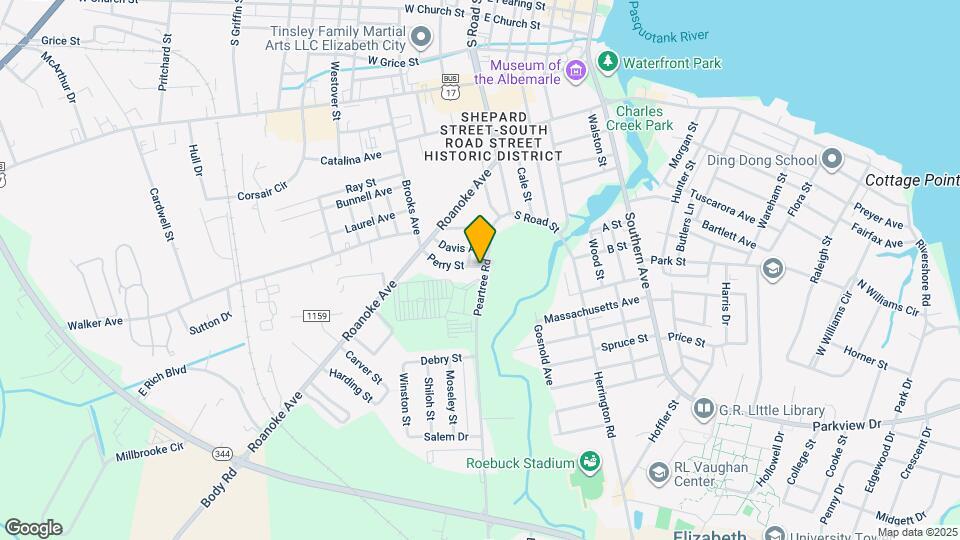 1101 Peartree Rd Map and Location Details