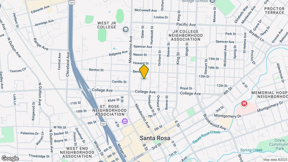 734 Slater St Mapa y Detalles de la Ubicación