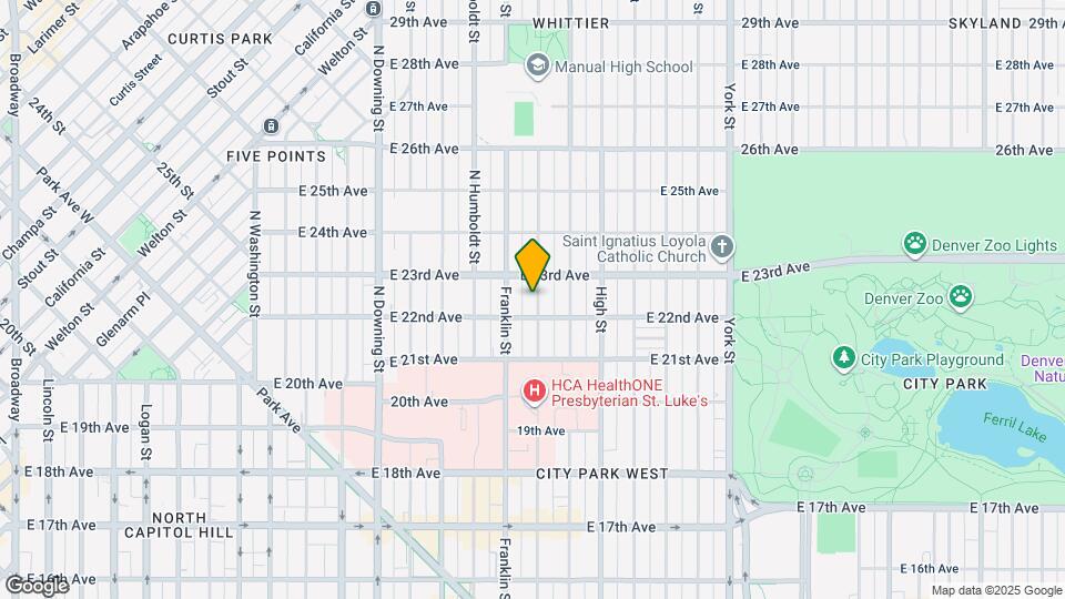 2225 N Gilpin St Map and Location Details